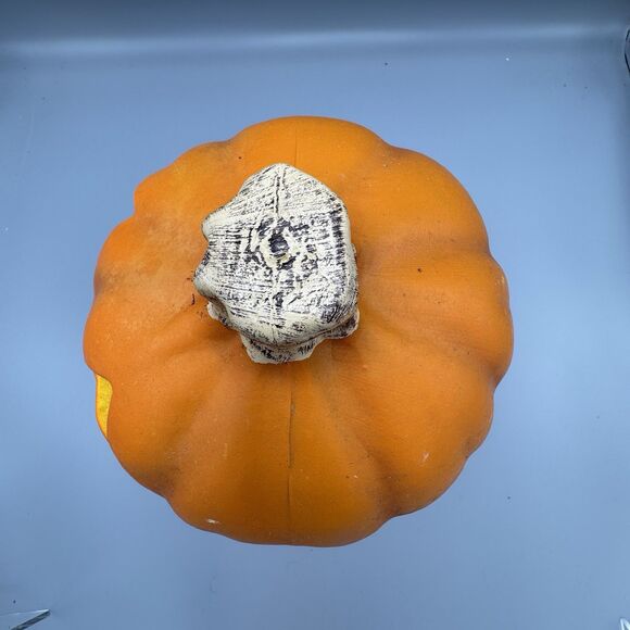 Unmarked Halloween Pumpkin Happy Jack O Lantern Blow Mold Light Up 9" T Spooky - Picture 6 of 7